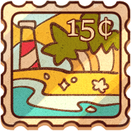 Stardust Beach Stamp